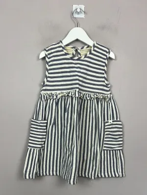 Turtledove reversible stripe dress 7-8y (sizing 6-7y)