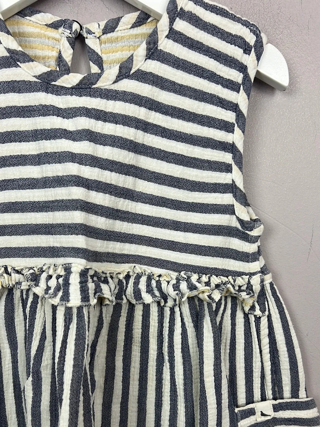 Turtledove reversible stripe dress 7-8y (sizing 6-7y)