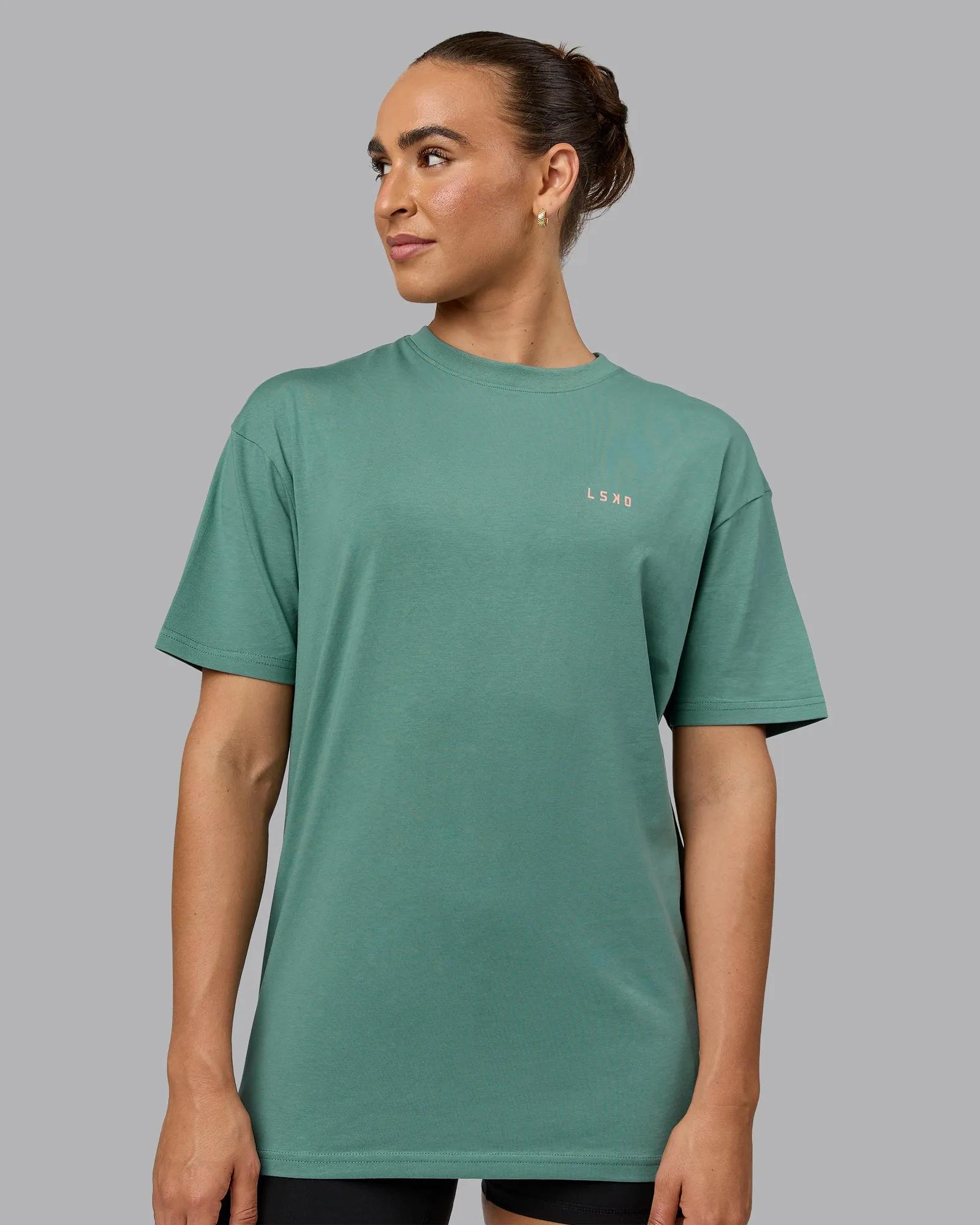 Unisex 1% Better Value Series FLXCotton Tee Oversize - Sagebrush-Mellow Peach