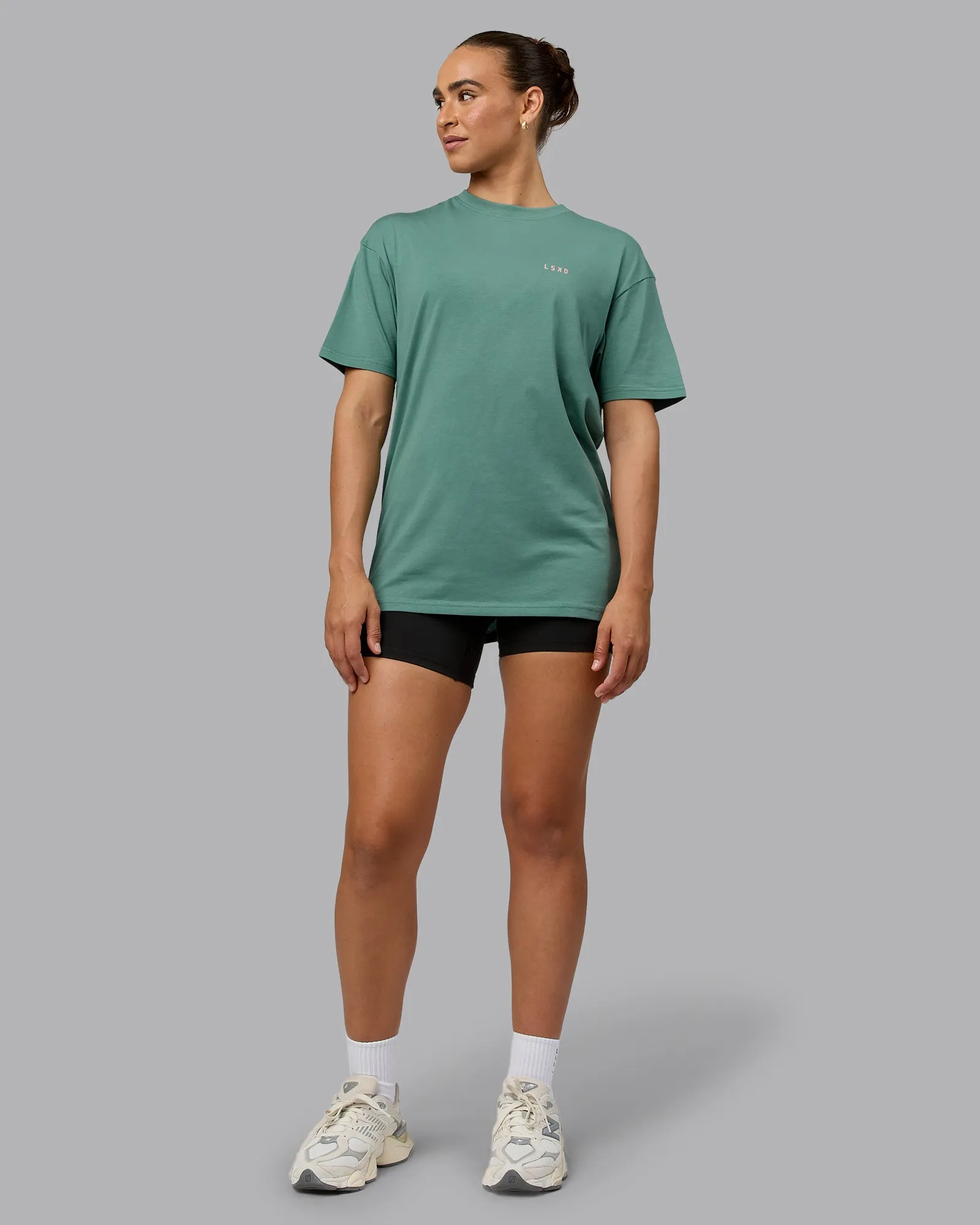 Unisex 1% Better Value Series FLXCotton Tee Oversize - Sagebrush-Mellow Peach