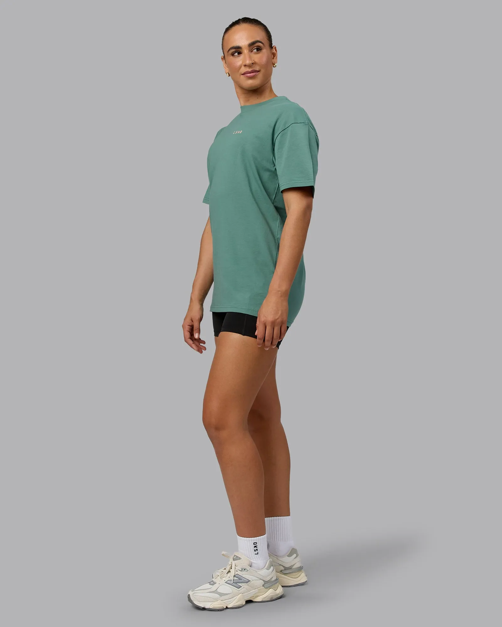 Unisex 1% Better Value Series FLXCotton Tee Oversize - Sagebrush-Mellow Peach