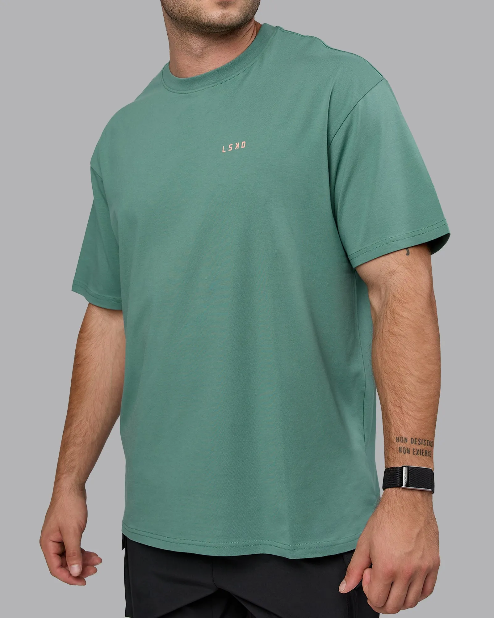 Unisex 1% Better Value Series FLXCotton Tee Oversize - Sagebrush-Mellow Peach