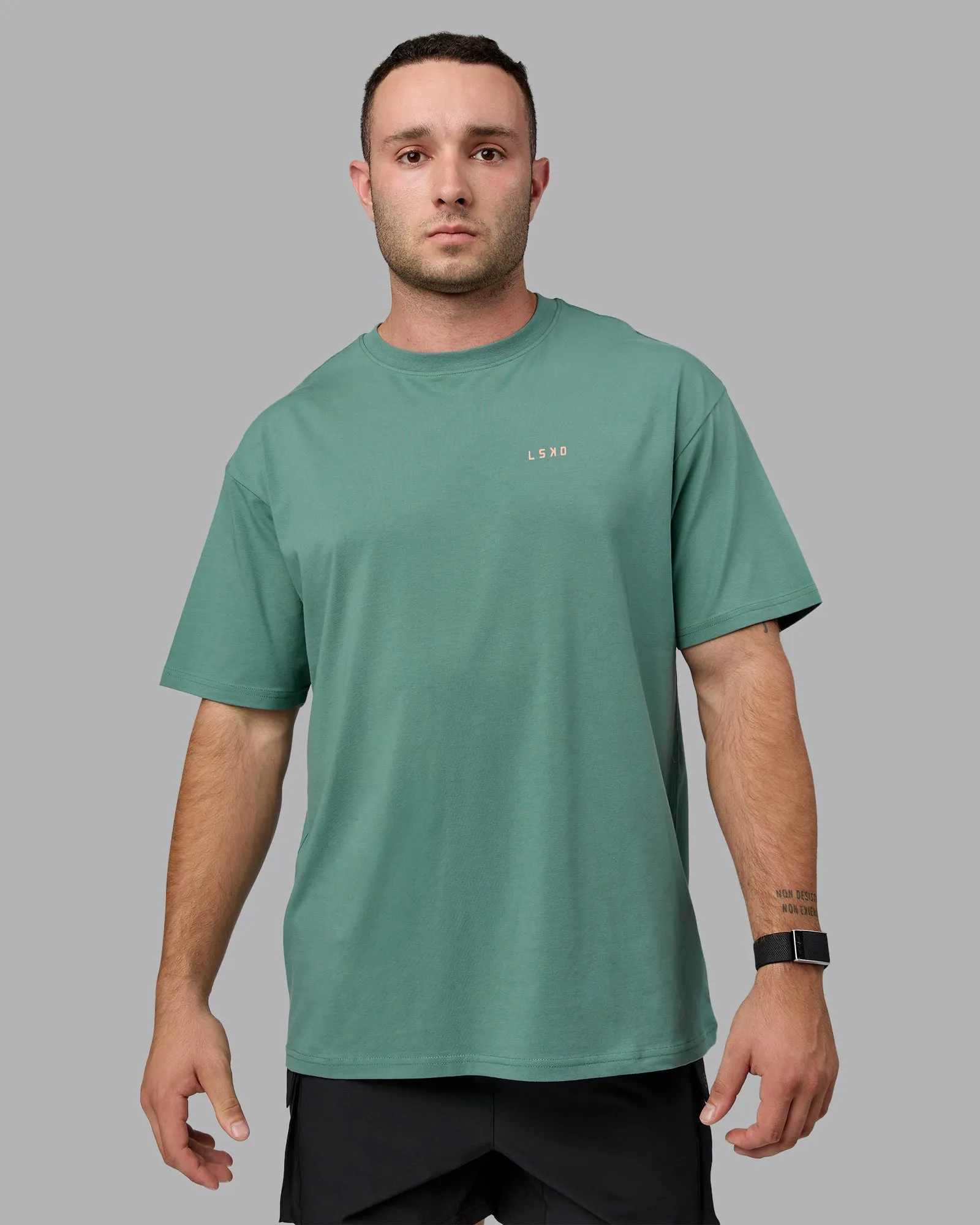 Unisex 1% Better Value Series FLXCotton Tee Oversize - Sagebrush-Mellow Peach