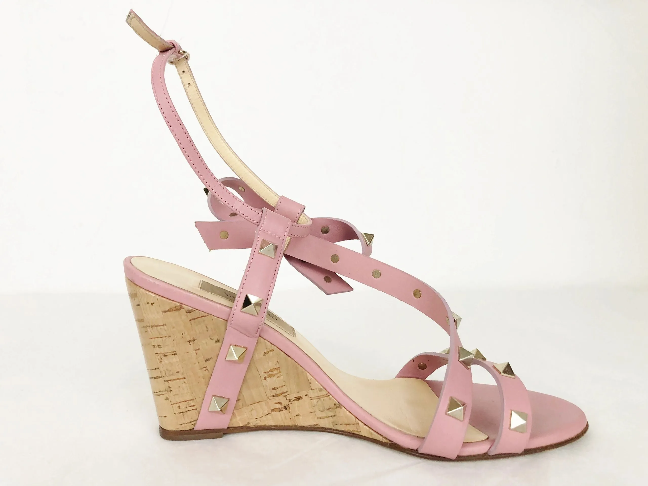 Valentino Rockstud Wedge Sandal Size 6