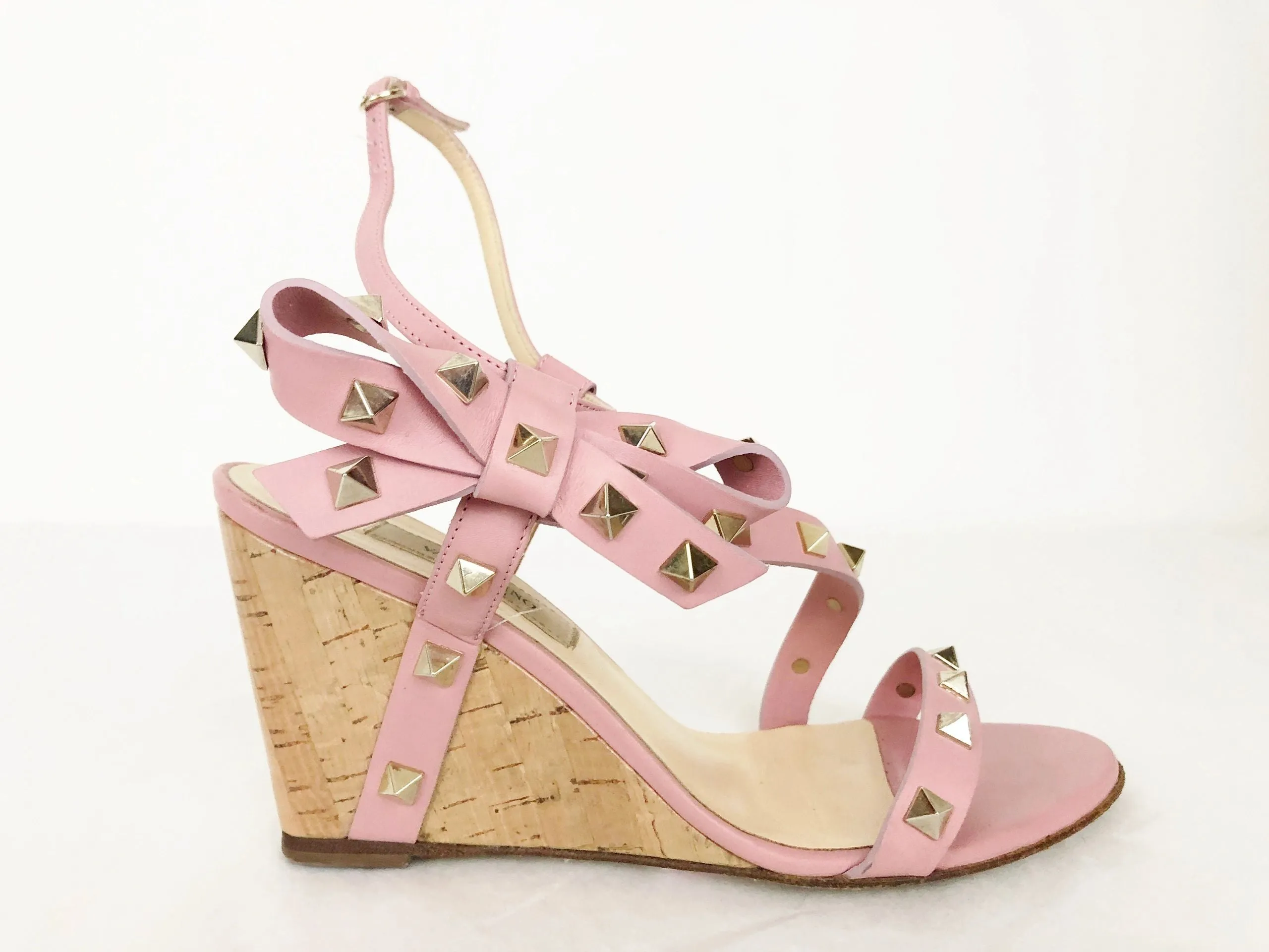 Valentino Rockstud Wedge Sandal Size 6