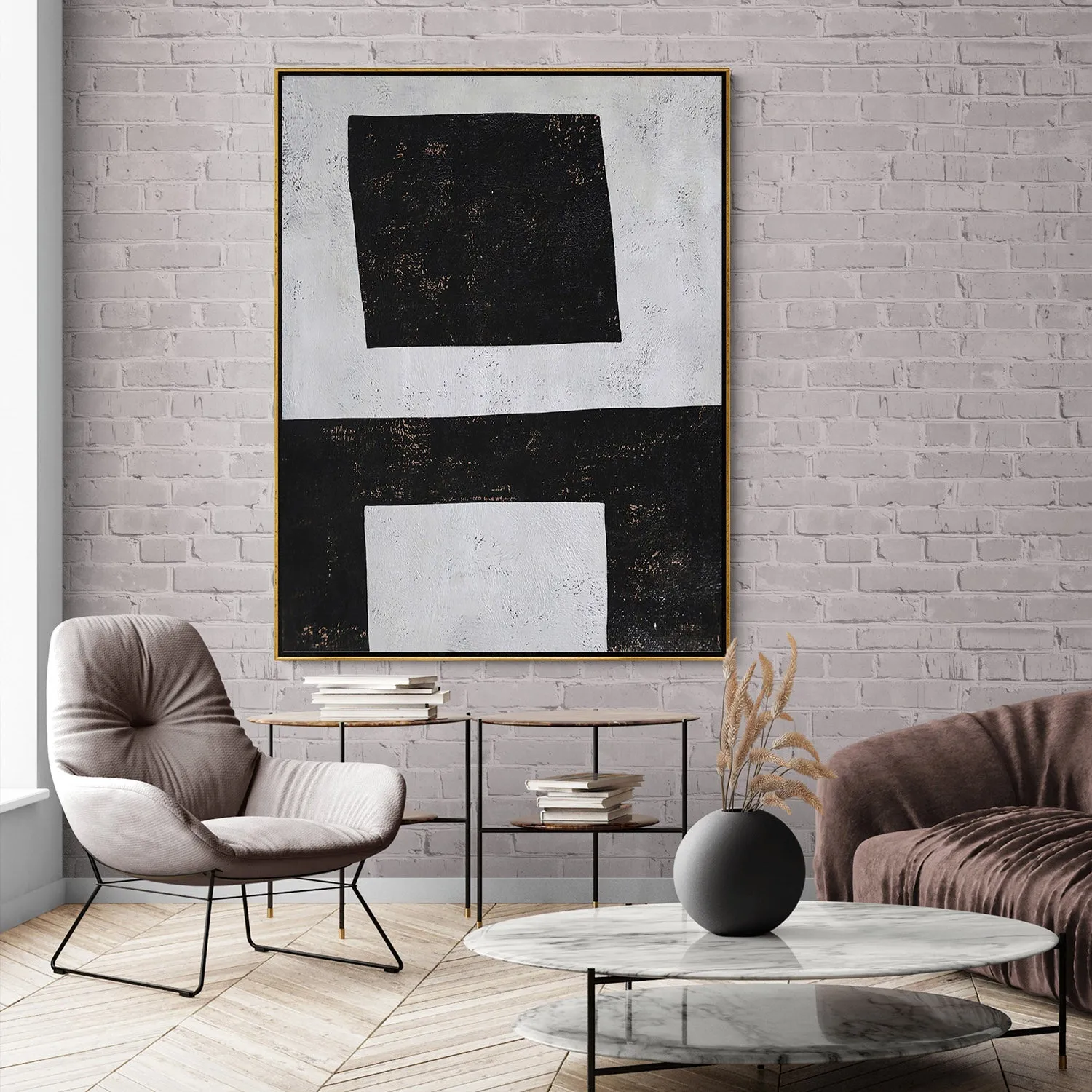Vertical Geometric Painting H110V
