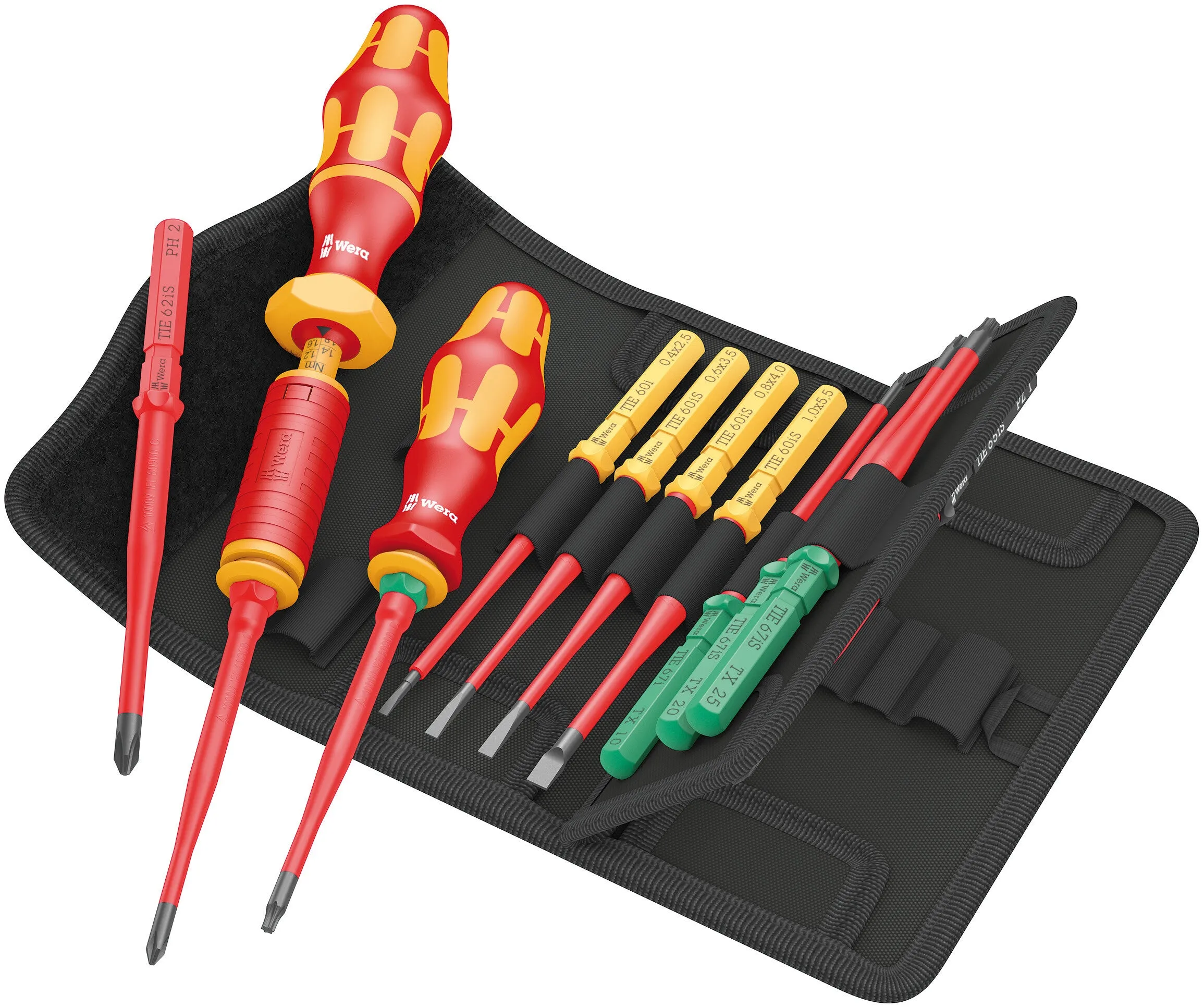 Wera - Kraftform Kompakt VDE 16 Torque 1.2-3.0 Nm Extra Slim 1 Tool Finder, 16pc - 05006609001