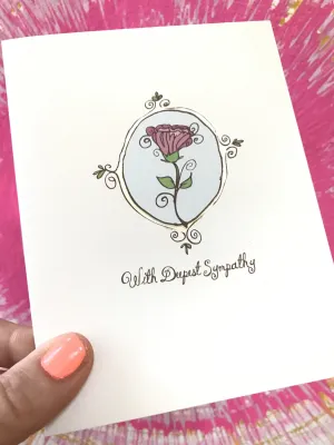 With deepest sympathy