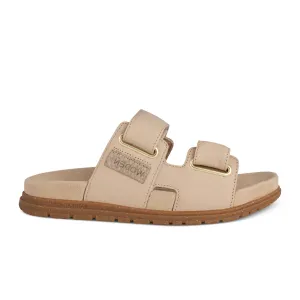 Woden Lisa Slide Sandal (Women) - Coffee Cream Leather