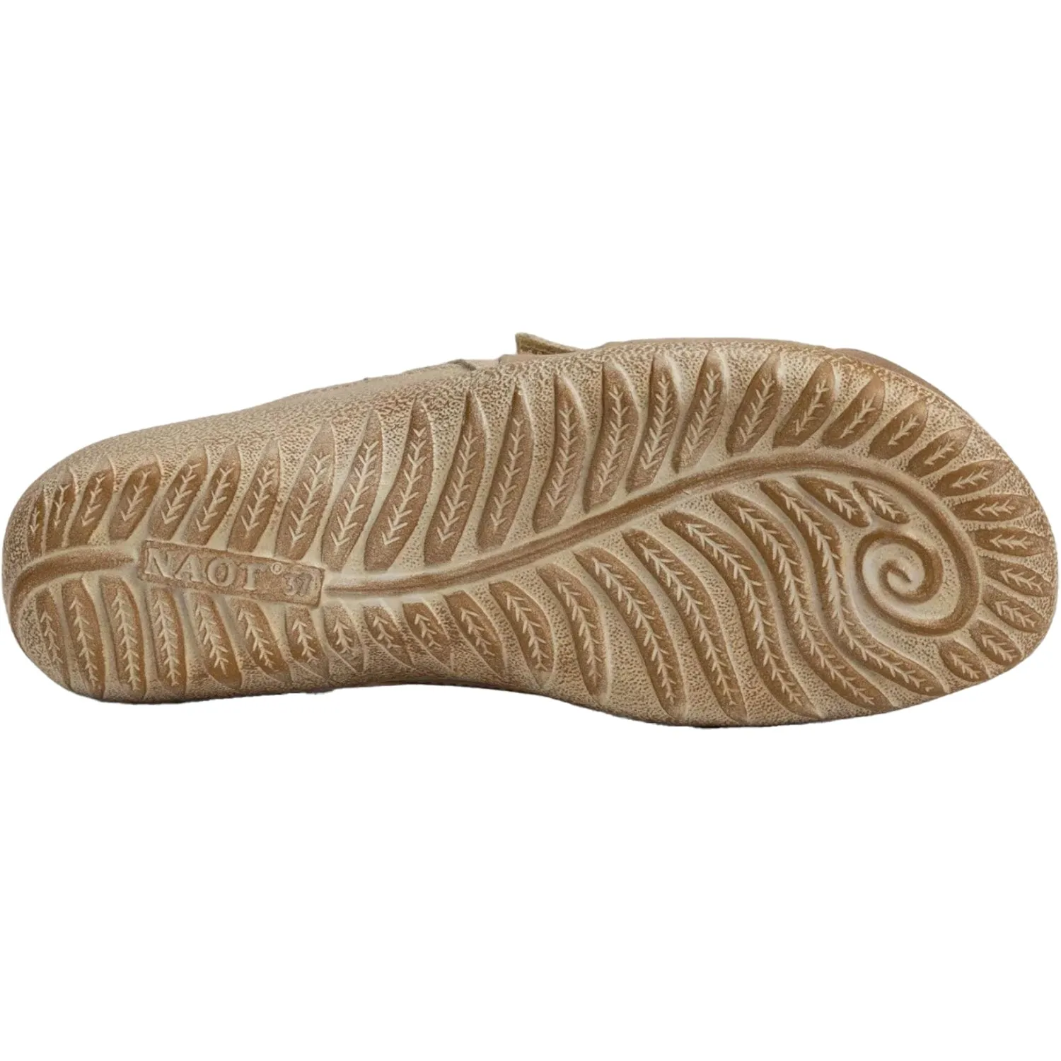 Women's Naot Papaki Stone Nubuck/Beige Lizard Leather